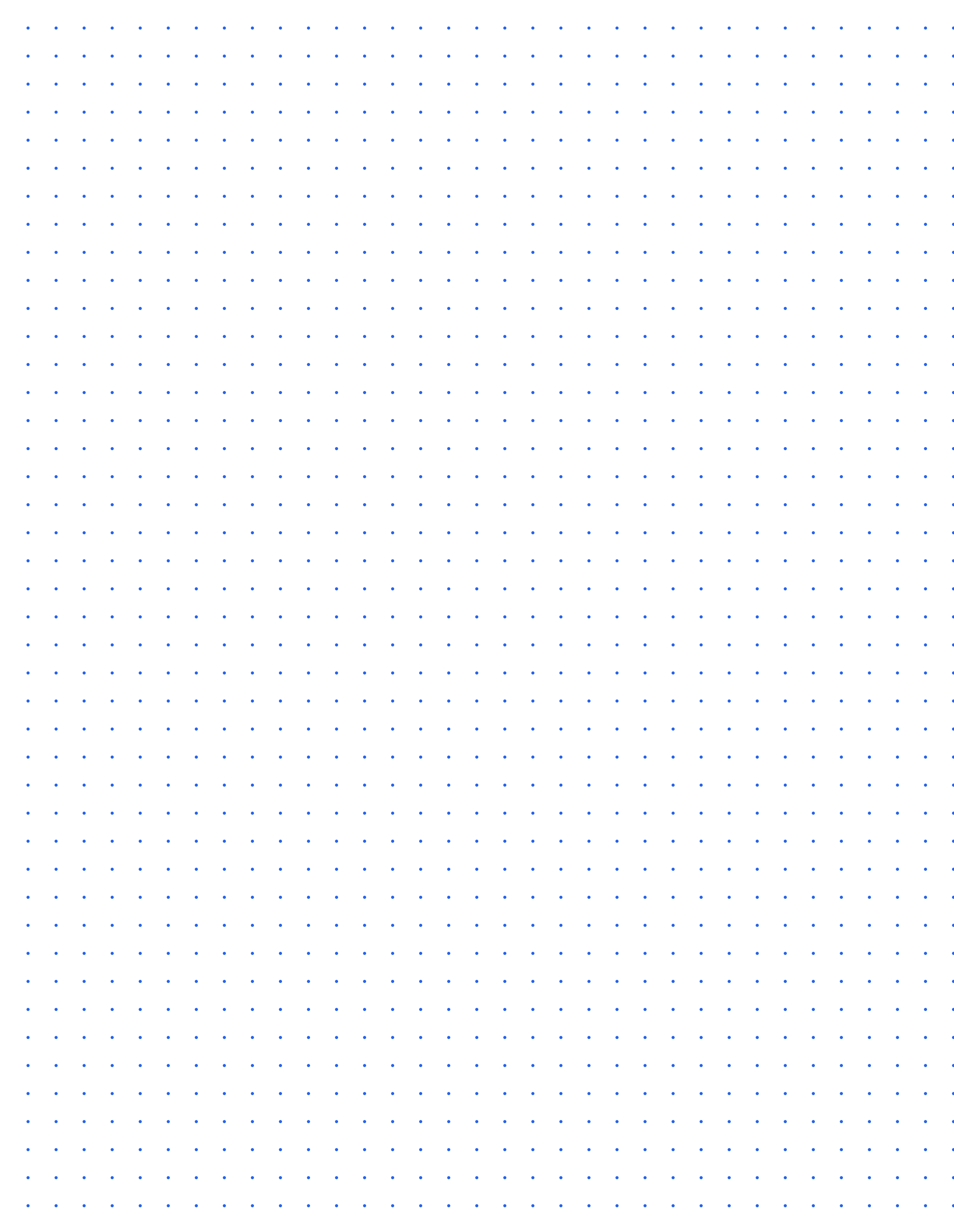 Letter 1/4 Inch Printable Dot Grid Paper preview