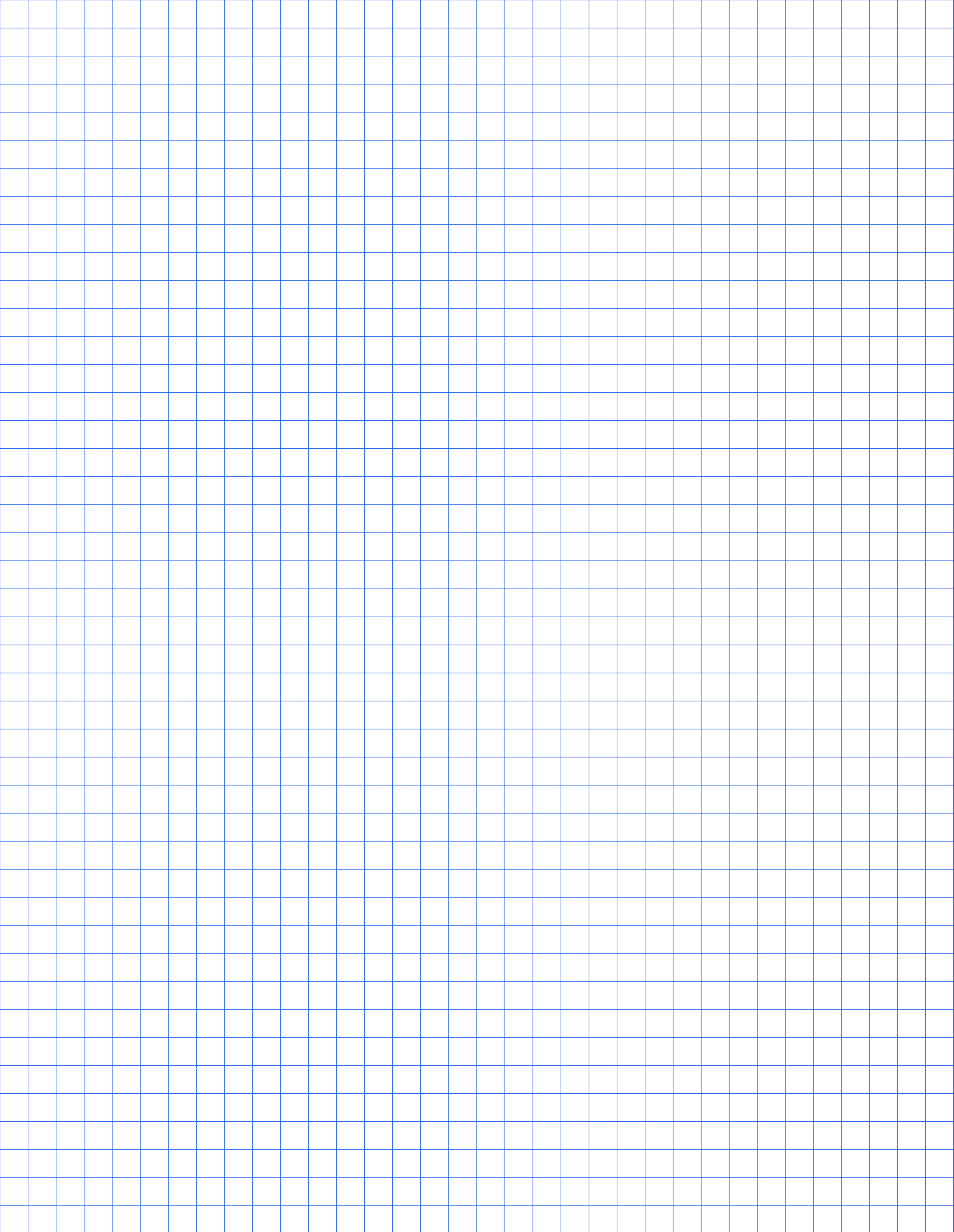 Letter 1/4 Inch Printable Square Grid preview